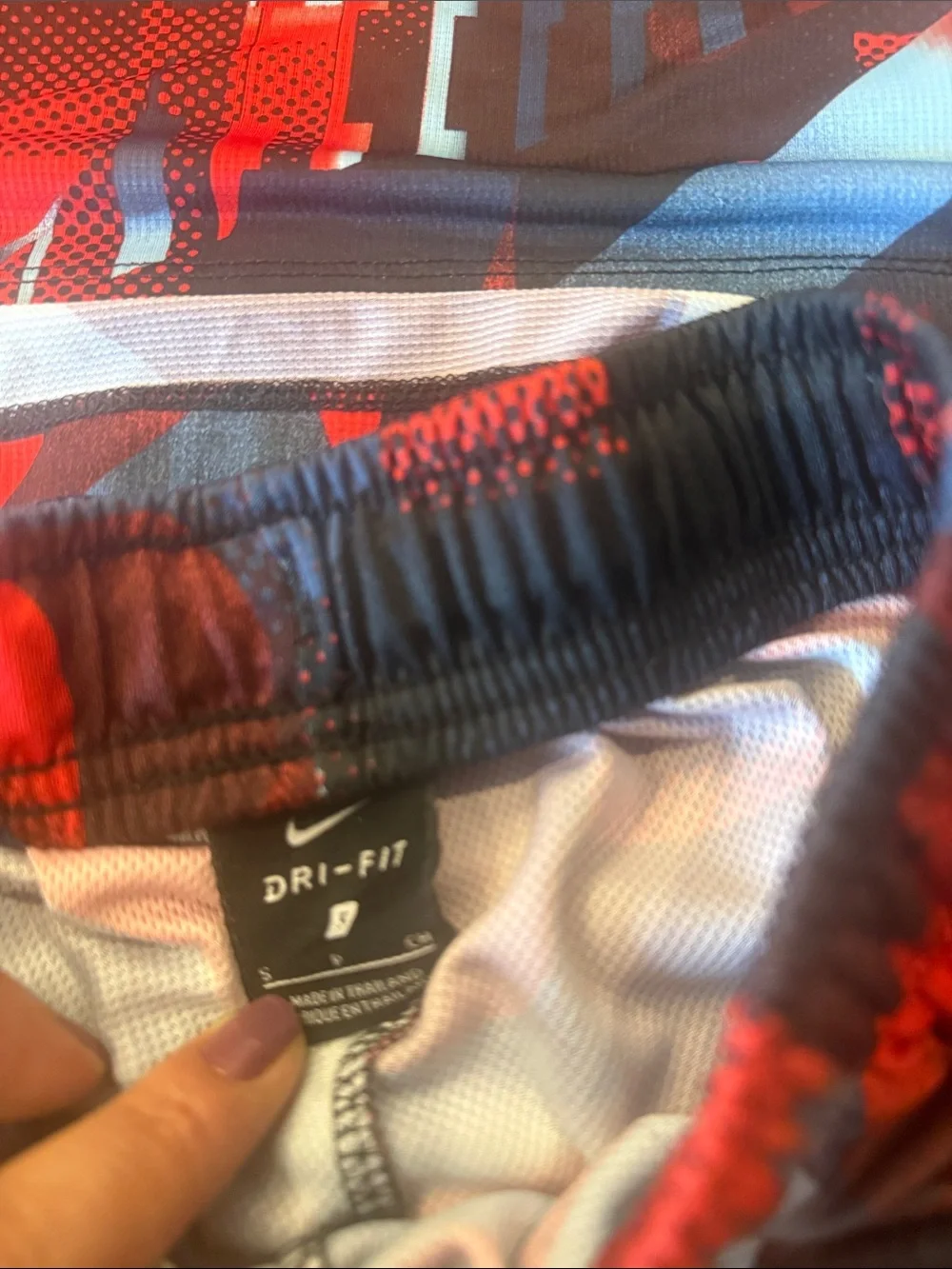 Nike Red, Blue & Black Boys Athletic Tee and Shorts Set size S